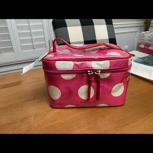 Kate Spade Medium Polka Dot Cosmetic Bag, NTW